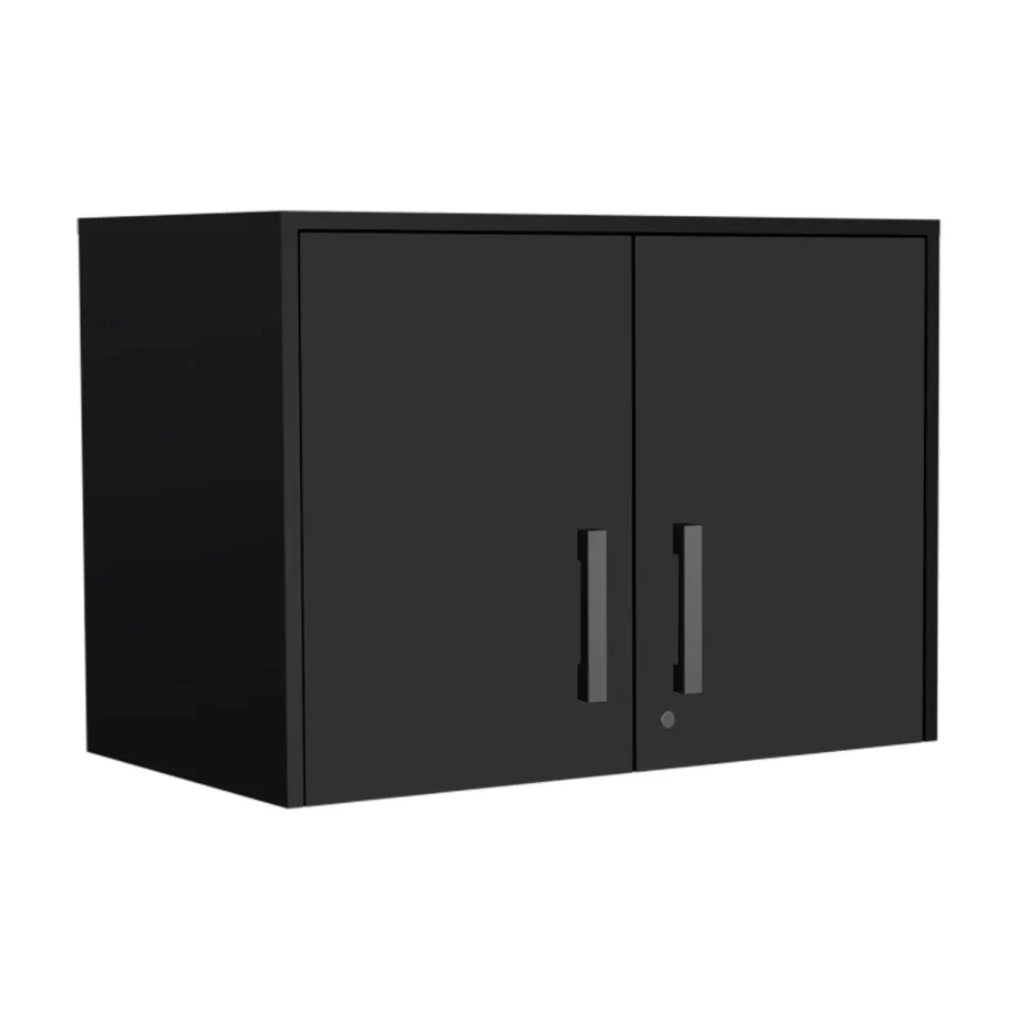 Danbury Wall Storage Cabinet, Three Shelves, Lock