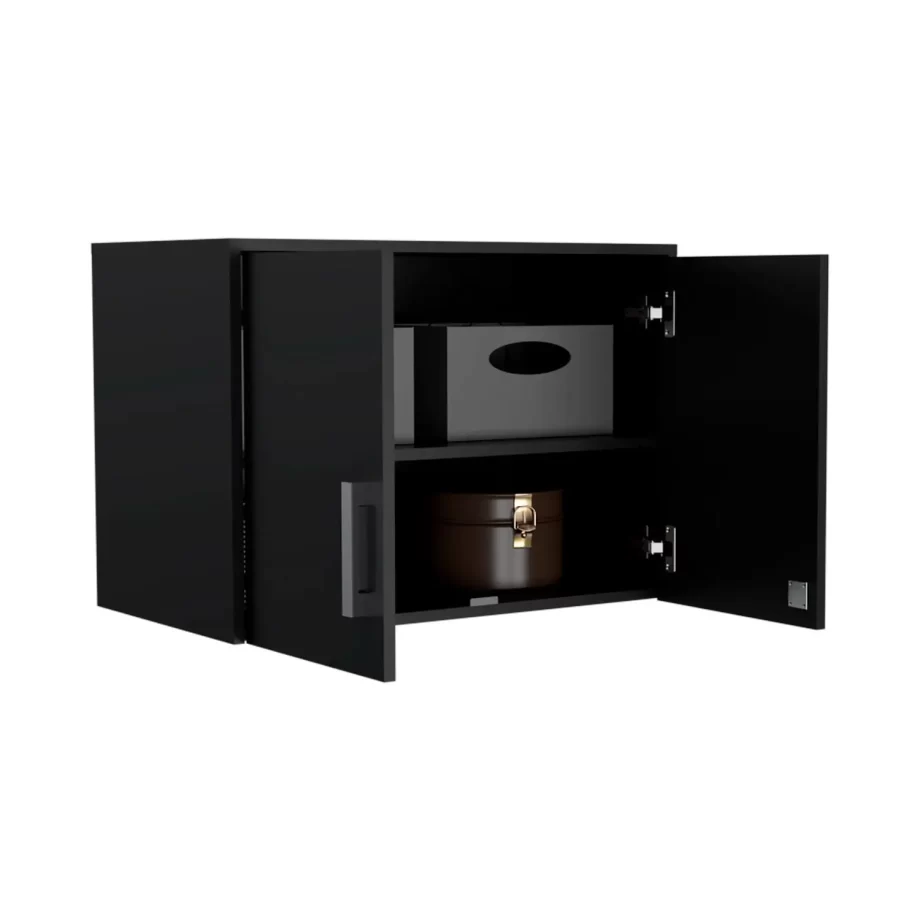 Danbury Wall Storage Cabinet, Three Shelves, Lock