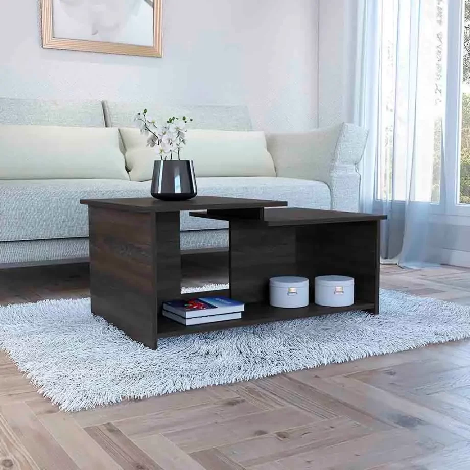 Leanna 3 Coffee Table, Lower Open Shelf