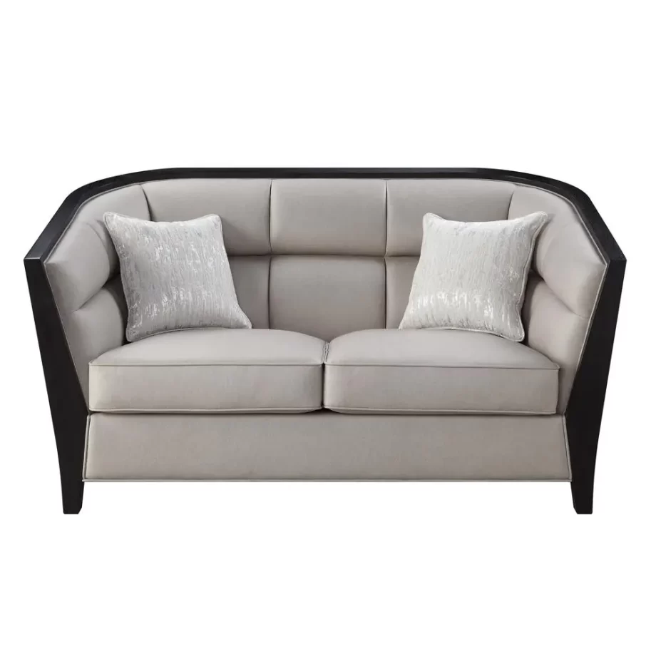 Zemocryss Loveseat w/2 pillows, Beige Fabric (54236)