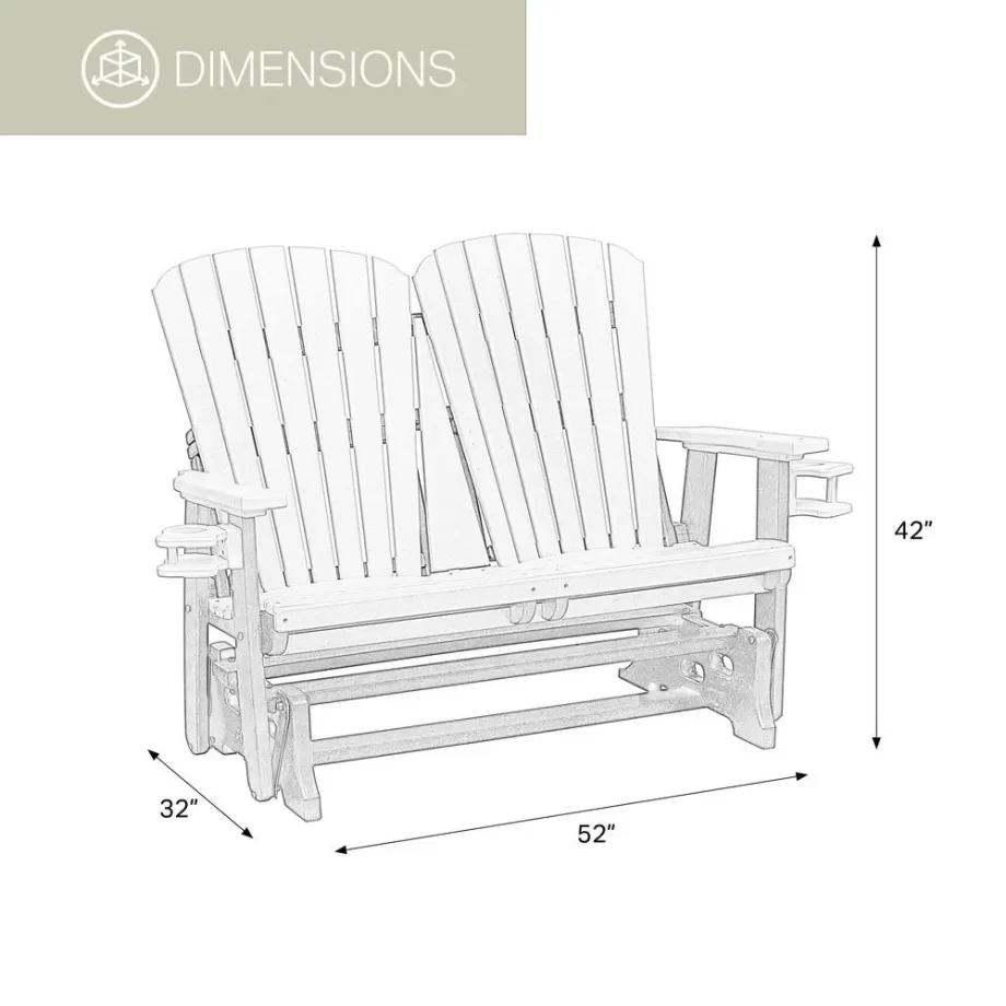 OS Home and Office Dual Fan Back Glider in Light Grey with a Black Base