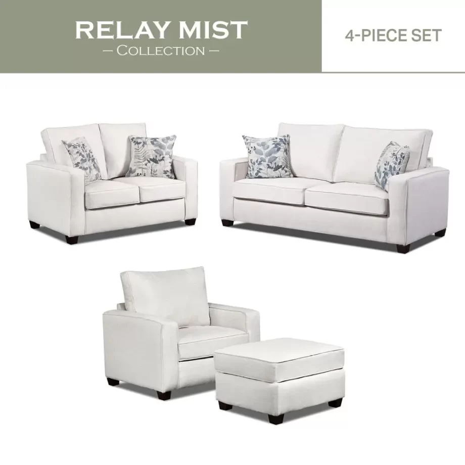 Living Room Relay Mist 4-Piece Set