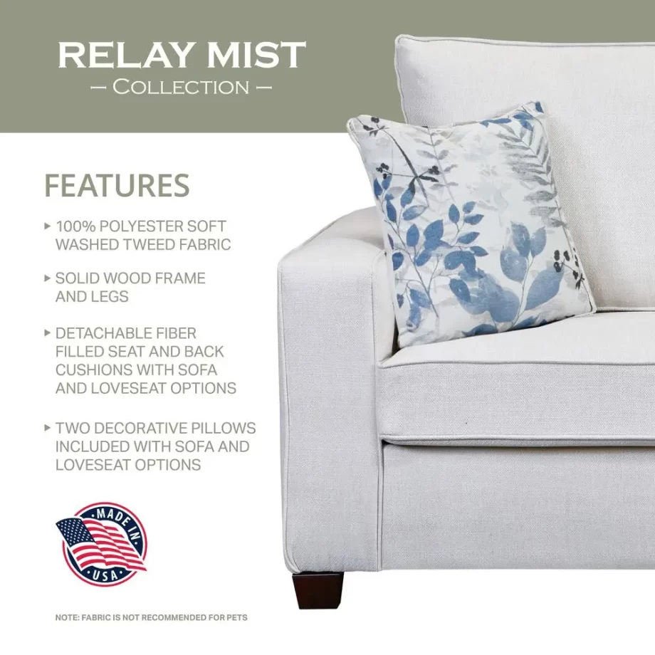 Living Room Relay Mist 4-Piece Set