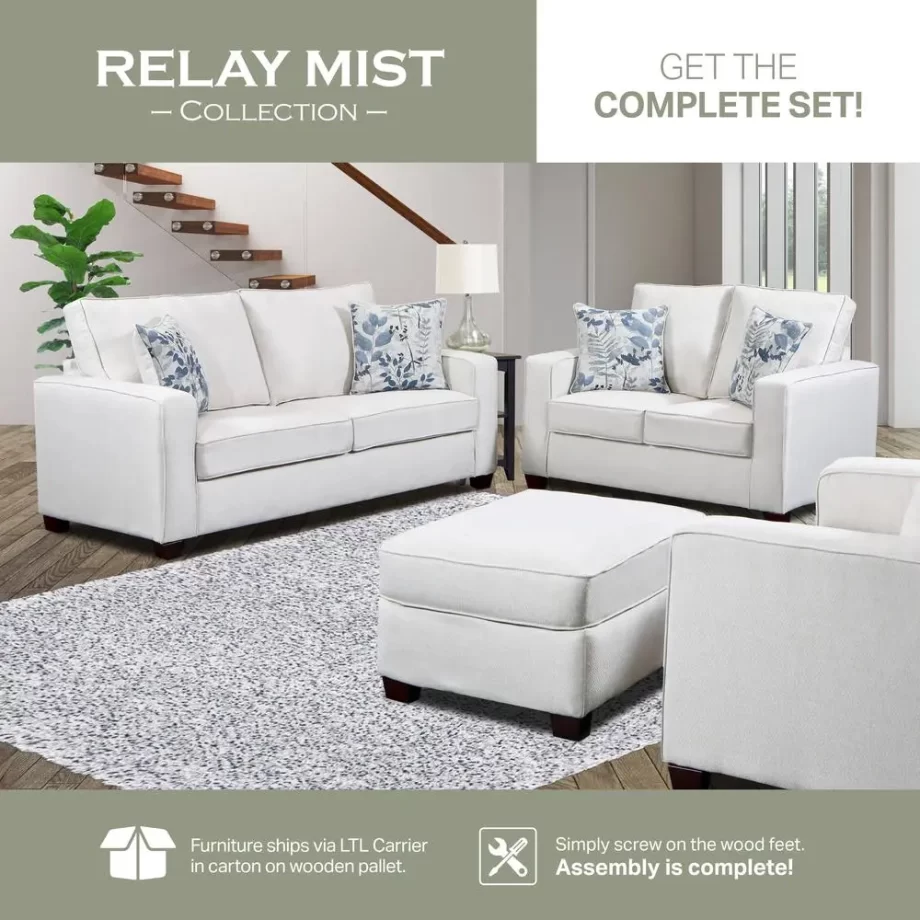 Living Room Relay Mist 4-Piece Set