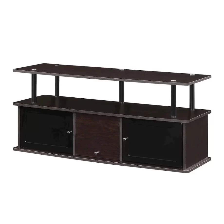 TV Stand with 3 Storage Cabinets and Shelf for TVs up to 55 inches