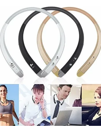 Sonic Halo Bluetooth Neckband Headphones with Microphone
